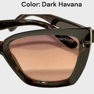 Authentic Tom Ford Scarlet Sunglasses FT920 Dark Havana